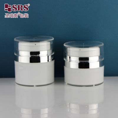 주문 30ml 50ml 빈 아크릴 원형 얼굴 크림 로션 세움 우아한 화장품 공기 없는 병 online manufacture