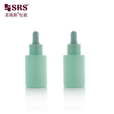 주문 소매 주문 페인트 컬러 유리 둥글 얼굴 에센스 고급 드롭퍼 병 30ml online manufacture