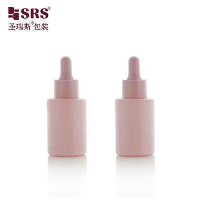 주문 귀여운 둥근 유리 병 향수 에센셜 오일 분홍색 드립퍼 병 30ml online manufacture