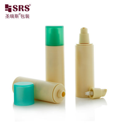 주문 둥글 맞춤형 색상 PP 플라스틱 PCR 재활용 병 고급 공기 없는 100ml online manufacture