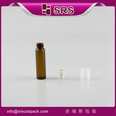 주문 SRS 대용품 유통 5ml 유리 실린더 유머 롤 플라스틱 크루 캡과 향수 병 online manufacture
