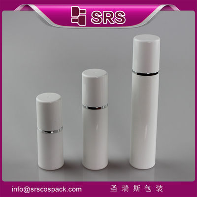 주문 SRS 중국에서 만든 도매 실린더 모양 PP 물질 15ml 30ml 50ml 공기 없는 펌프 병 online manufacture