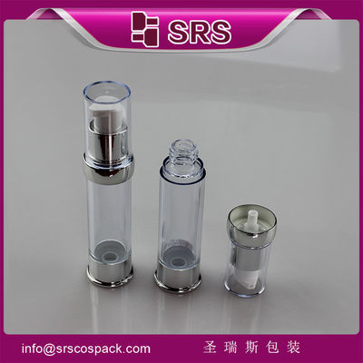 주문 SRS 2015 최신 디자인 플라스틱 둥근 투명 럭셔리 빈 15ml 20ml 30ml 혈청 병 online manufacture