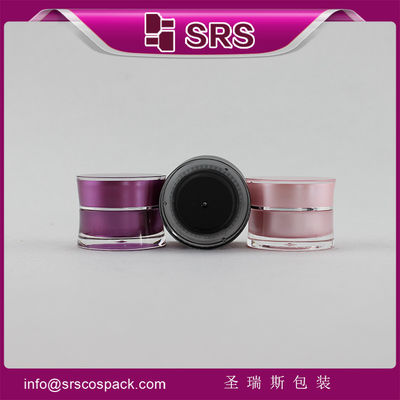 주문 분홍색과 검은색 J092 화장품용 10g 플라스틱 항아리 online manufacture