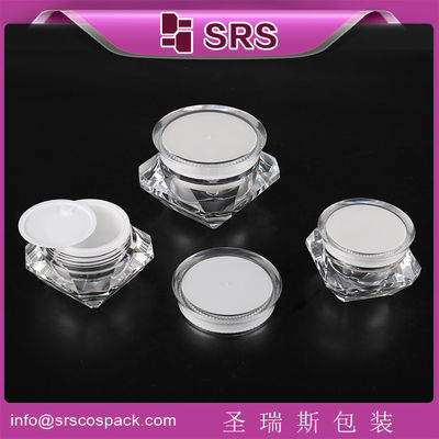 주문 SRS 중국 제조업자 도매 5ml 15ml 30ml 50ml 플라스틱 크림 아크릴 다이아몬드 항아리 online manufacture