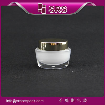주문 J041 15g 30g 50g 흰색 화장품 상자 금색 모자,아크릴 크림 상자 online manufacture