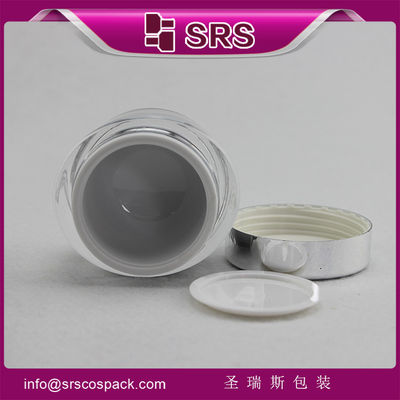 주문 SRS PACKAGING 고품질 J041 화장품 아크릴 둥근 항아리 online manufacture