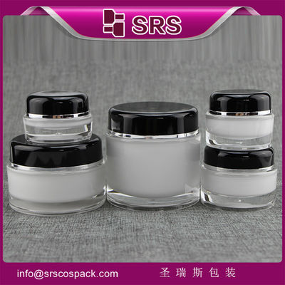 주문 다양한 크기의 화장품 아크릴 J020 플라스틱 항아리 online manufacture