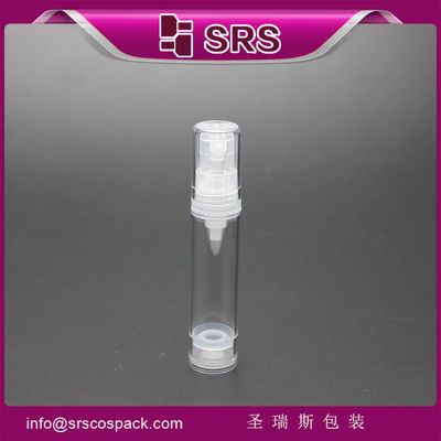 주문 투명한 5ml 10ml 공기 없는 펌프 병 제조업체 online manufacture