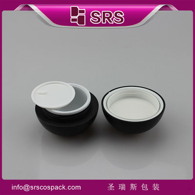 주문 30g 50g 매트 블랙 아크릴 크림 병,고품질 검은 병 online manufacture