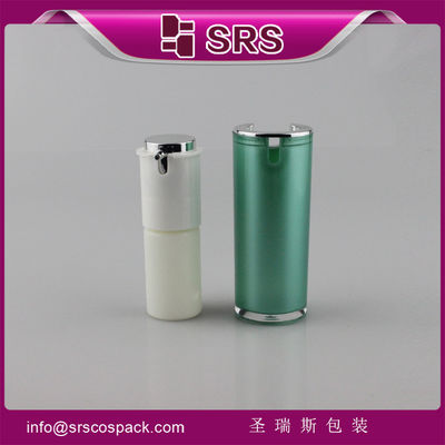 주문 A021 15ml 30ml 50ml 페인팅 녹색 색상 공기 없는 펌프 병,제조 크림 병 online manufacture