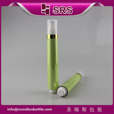 주문 AY-15ml 금속화 된 색상 공기 없는 플라스틱 롤 병 전문 제조자 online manufacture