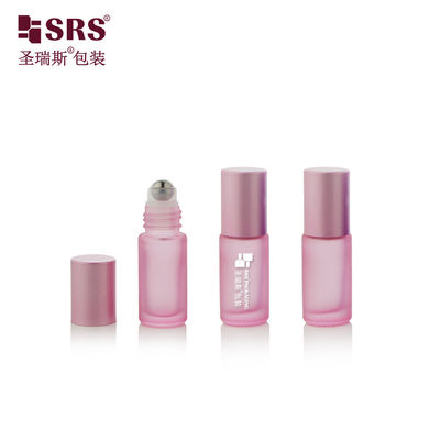 주문 5ml 귀여운 빈 롤러 스틸 볼 향수 에센셜 오일 병 롤 온 병 유리 online manufacture