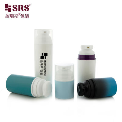 주문 둥근 지방 짧은 플라스틱 식품 등급 재활용 PP PCR 빈 공기 없는 펌프 병 100ml online manufacture