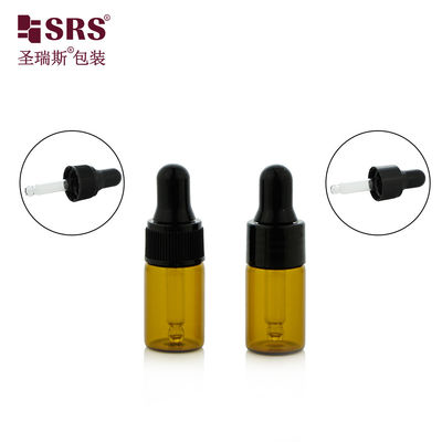 주문 3ml 5ml 작은 여행 크기의 에센셜 오일 플라스틱 어깨 유리 병 드롭퍼 online manufacture