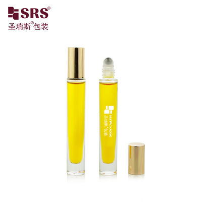 주문 둥근 모양 투명한 유리 롤러 볼 병 향수 롤-온 병 10ml online manufacture