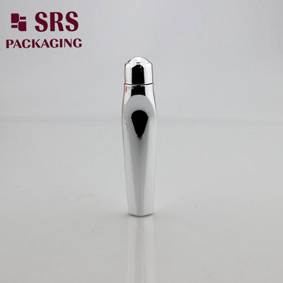 주문 눈 크림용 스틸 공과 함께 12ml 맞춤형 금속화 된 은 PETG 롤러 볼 병 online manufacture