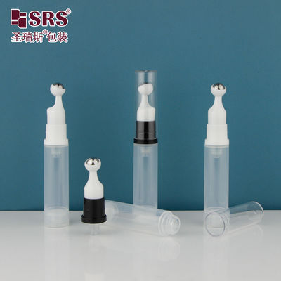주문 A0031 PP 럭셔리 커스터마이징 빈 주사 흰색 반짝이는 공기 없는 펌프 병에 롤 online manufacture