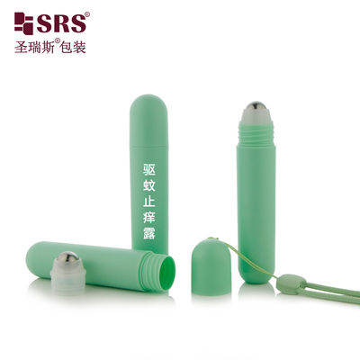 주문 RPPG 25ml 둥근 PP PCR 친환경 롤 온 병 반투명제 빈 피부 관리 포장 스틸 공으로 마사지 online manufacture