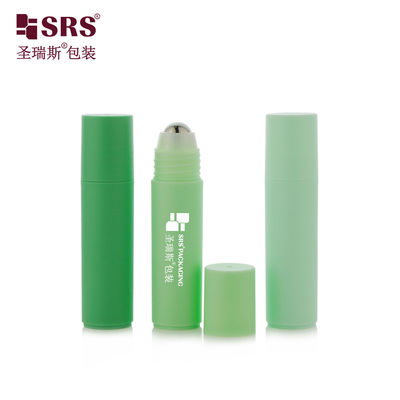 주문 RPPF 20ml 평면 플라스틱 매트 완공 표면 PP PCR 주사 주문 색상 녹색 롤 온 병 항 투명 젤 online manufacture
