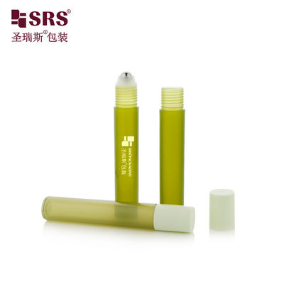 주문 RPP-15ML 주사용 반투명 녹색 색상 매트 완성된 플라스틱 롤-온 병 포장 용기 online manufacture