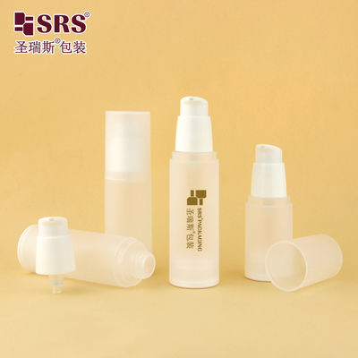 주문 PA0216 20ml 30ml 40ml 50ml PP 반짝이는 매트 인 폼 플라스틱 PP PCR 로션 펌프와 함께 공기 없는 병 피부 관리 포장 online manufacture