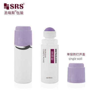 주문 RPPDF-90ML 3oz 체액 반투명성 세액 디오더런트 젤 롤 온 병 패키지 사용자 정의 online manufacture