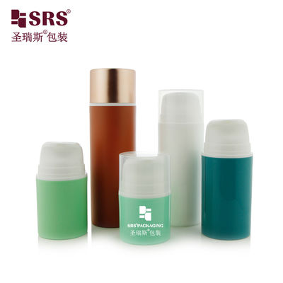 주문 PA609 스냅 온 타입 펌프 PP PCR 재활용 재료 공기 없는 로션 병 포장 사용자 정의 피부 관리 세럼 청소기 online manufacture