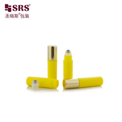 주문 RPA-2ml 주입 주문상 노란색 매트 완성 플라스틱 PP PCR 재활용 향수 샘플 롤 온 병 online manufacture