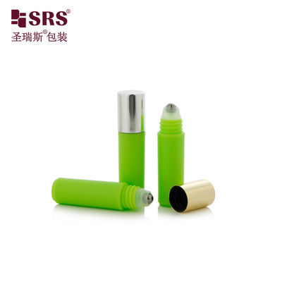 주문 RPA-2ml 불투명 녹색 사용자 지정 색상 플라스틱 병 알루미늄 나사 캡 로고 인쇄 된 롤 병 샘플 포장 online manufacture