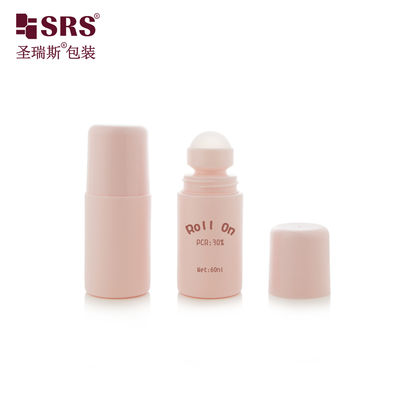 주문 RPPC-60ML Injection Blowing Custom PP PCR Plastic Roller Ball Bottle For Body Gel Applicator online manufacture