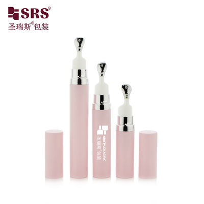 주문 A0035B 7.5ml 10ml 15ml 빈 스냅 온 진크 금속 응용기 머리 공기 없는 펌프 병 눈 세럼 대가 online manufacture