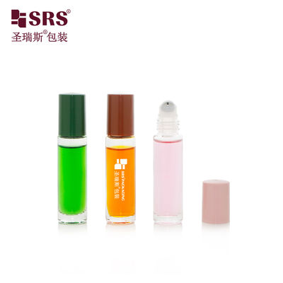 주문 BLPM-10ML 주사용 맞춤 컬러 유리 롤 온 PP 캡 페인트 롤러 스틸 볼 병 머리 에센스 향수 online manufacture
