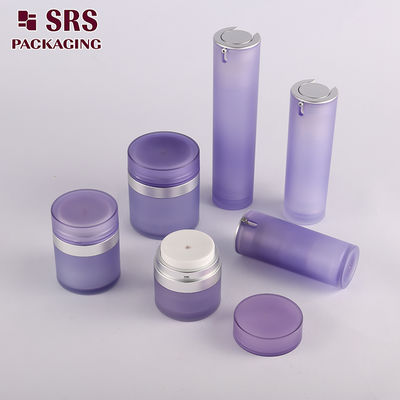 주문 SRS 소매 플라스틱 피부 관리 공기 없는 아크릴 병과 로션 병 화장품 포장 세트 online manufacture