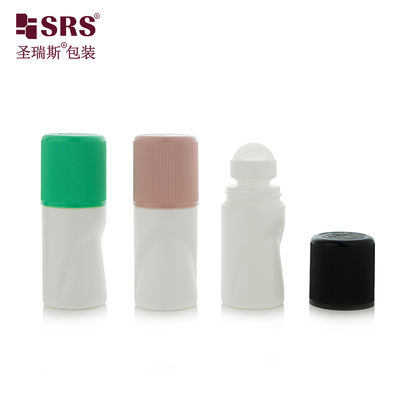 주문 RPPB1-50ML Unique Shape Empty Wholesale Customization Color Matte Riibbed CRC Child Resistant Cap Roll On Bottle For Antiperspirant online manufacture
