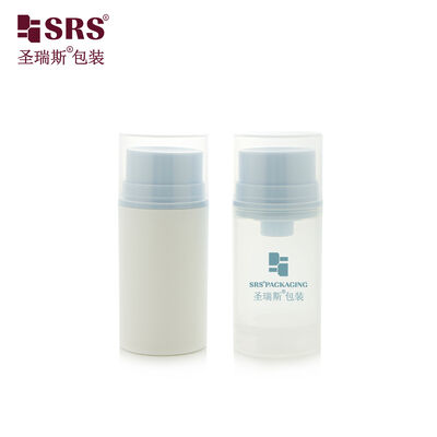 주문 PA608 귀여운 지방 둥근 PP PCR 재활용 재료 공기 없는 펌프 로션 병 피부 관리 젤 병 online manufacture