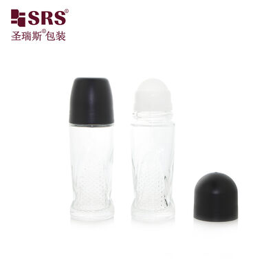 주문 BLPG-A 50ml 독특한 모양의 유리 두꺼운 벽 롤러 볼 병 (데오드란트 젤, 진통 젤 포장용) online manufacture