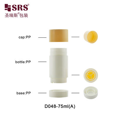 주문 D048 환경 친화적 인 트위스트 업 화장품 스틱 용기 (15-90ml) 소비자 후 재활용 된 바닥 디오도рант 용품 online manufacture