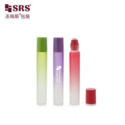 주문 RPP 8ml 페인트 그라디언트 컬러 빨간 녹색 보라색 컬러 플라스틱 PP 롤 온 병 여드름 젤 적용기 online manufacture