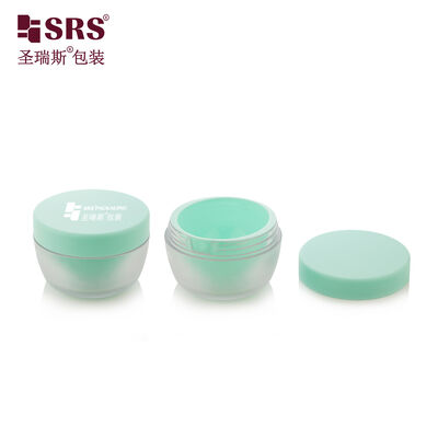 주문 SRSJS 50g 무광 외부 페인트 병, 주입식 맞춤형 녹색 내부 병, 데이 크림용 online manufacture
