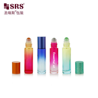 주문 BLPM 10ML 페인트 컬러 두꺼운 벽 곰팡이 비어있는 유리 롤 온 병 에센셜 오일 online manufacture