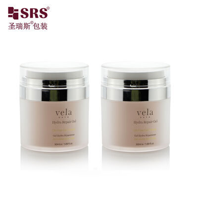 주문 A100-1 15ml 30ml 50ml 아크릴 에어리스 병 교체 가능한 페이셜 크림 병 페인트 색상 로고 인쇄 online manufacture