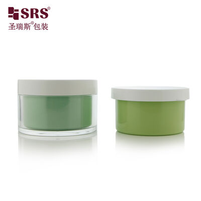 주문 J101 50g 100g 240g 이중벽 교체 가능 플라스틱 용기 (얼굴 크림, 젤용, 라운드 도매 용기) online manufacture