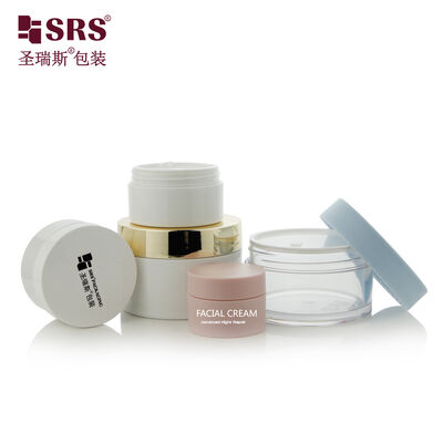 구입하다 광택 캡이 있는 투명 PET 화장품 용기 (바디 버터, 페이스 마스크, 아이 크림 보관용) online manufacture
