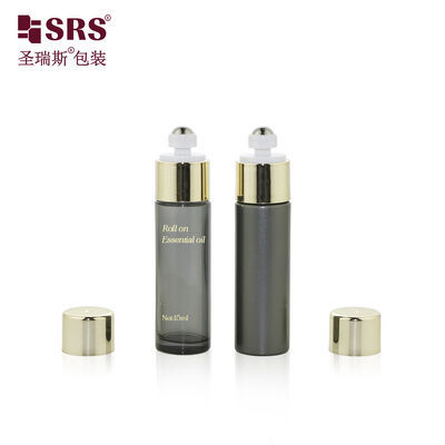 구입하다 15ml 맑은 유리 롤 병에 잠금 뚜?? 이 닫힌 텅 비은 화장품 용기 향수 입술 치료 오일 online manufacture