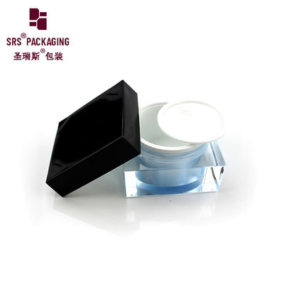 주문 J053 15g 30g 50g 평면 맞춤형 파란색 아크릴 플라스틱 크림 빈 그릇 online manufacture