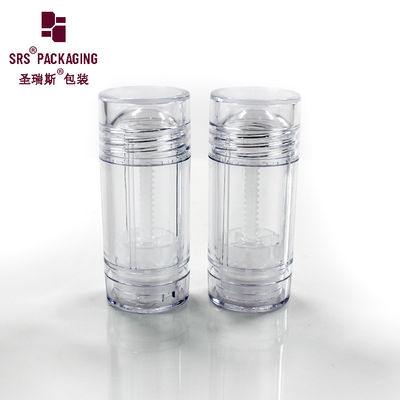 주문 D042 둥근 모양의 플라스틱 투명한 빈 디오더런트 용기 online manufacture