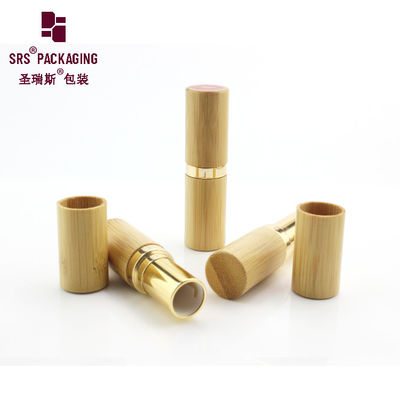 주문 고급 고품질 인쇄 로고 맞춤형 대나무 자연 빈 립스틱 튜브 online manufacture