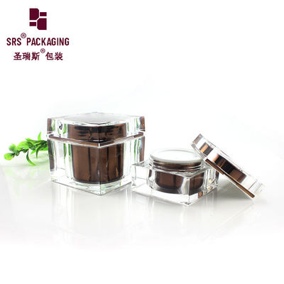 주문 15g 50g 80g 사각형 모양의 화장품 아크릴 얼굴 관리 고급 크림 병 online manufacture
