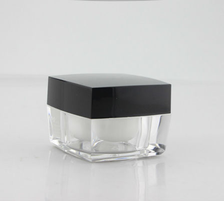 주문 검은색 플라스틱 뚜?? 이 있는 50g 투명한 항아리 액릴 용기 online manufacture